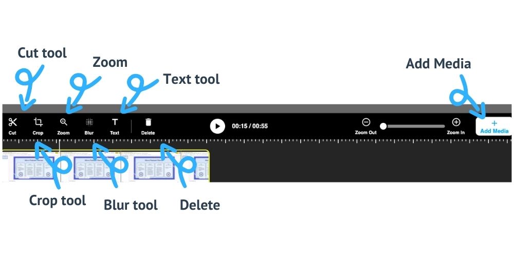 Screencastify Edit Options